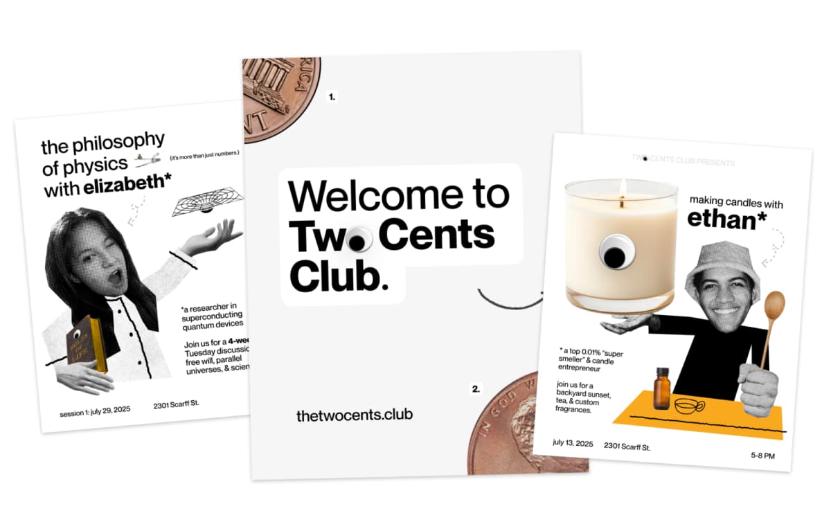 Two Cents Club header