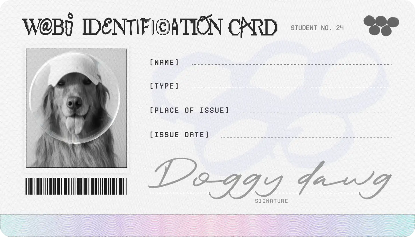 Wabi Identification Card