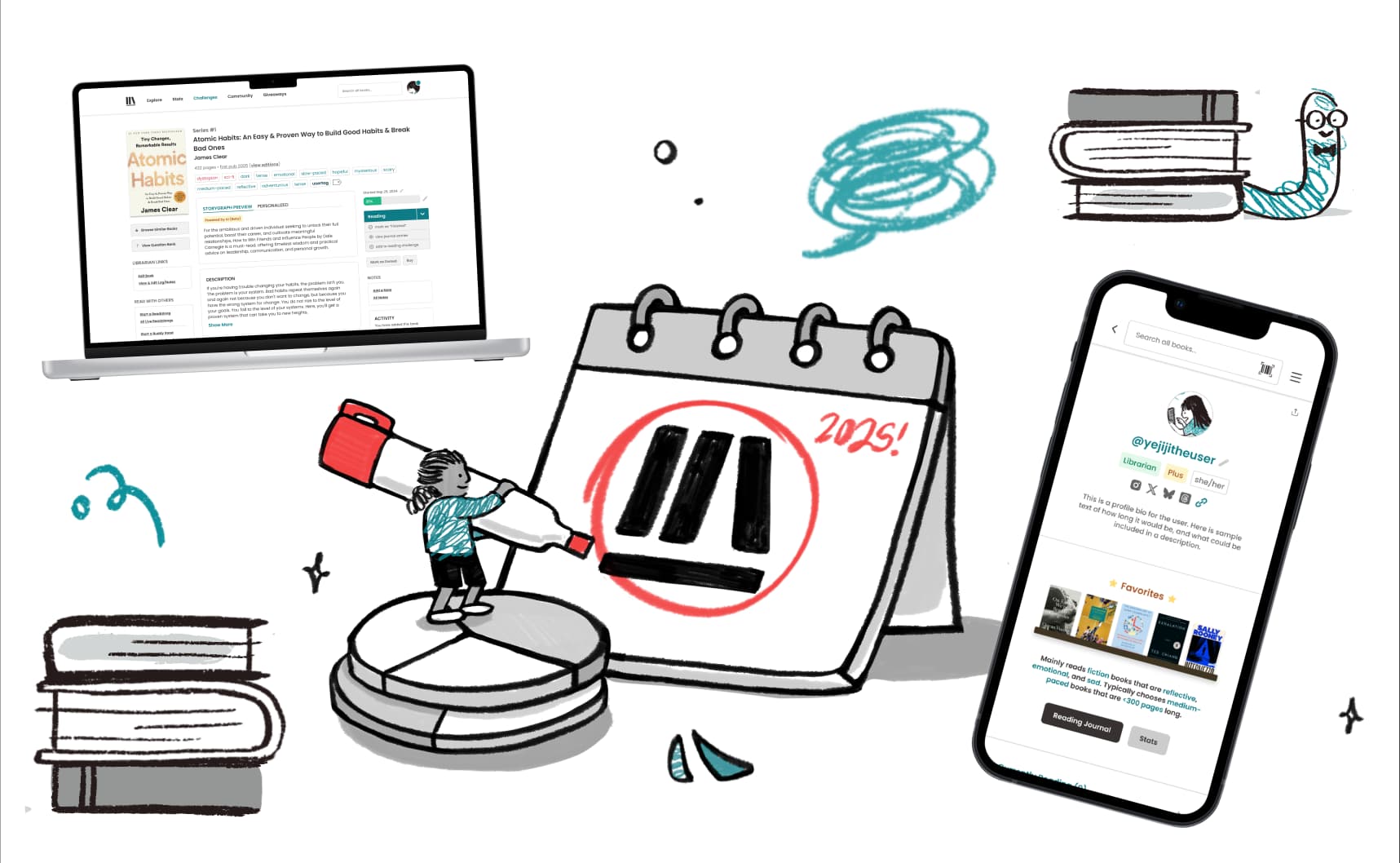 The StoryGraph project header