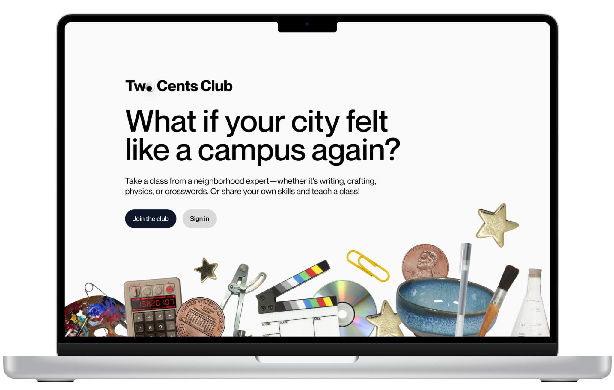 Two Cents Club project header