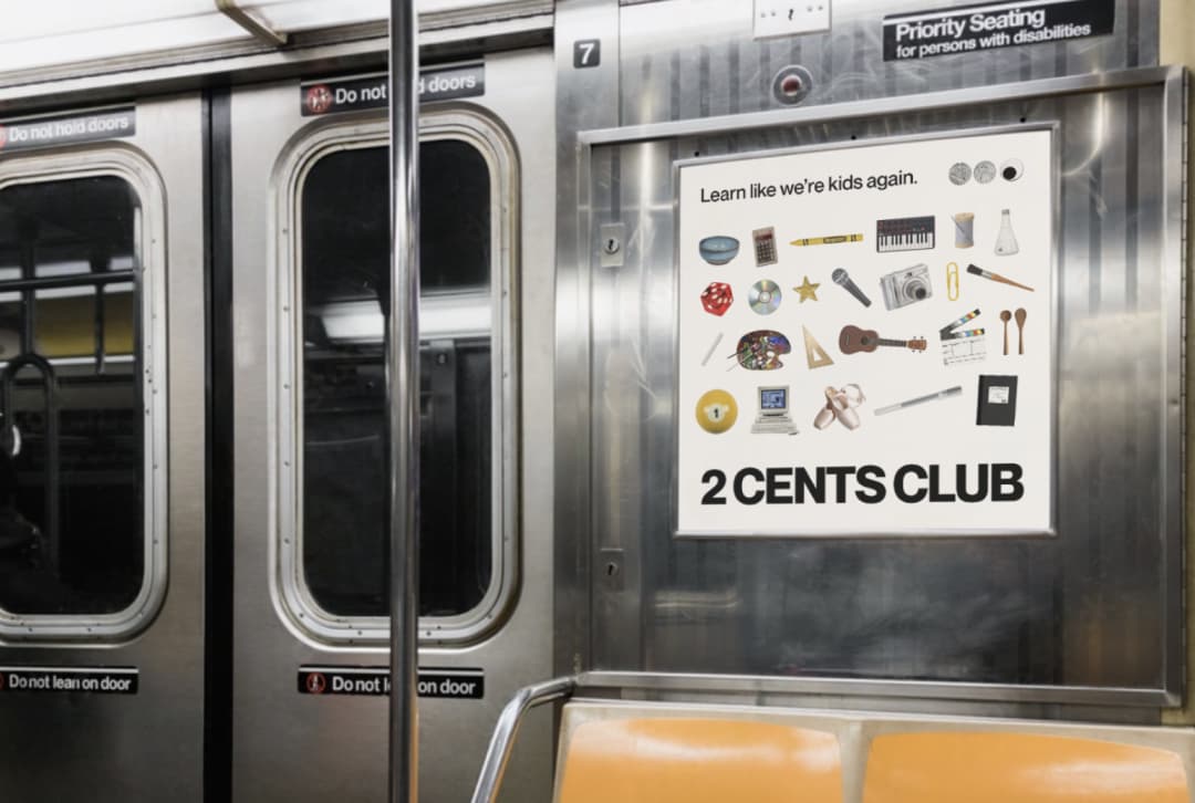 Brand elements including typography and doodles